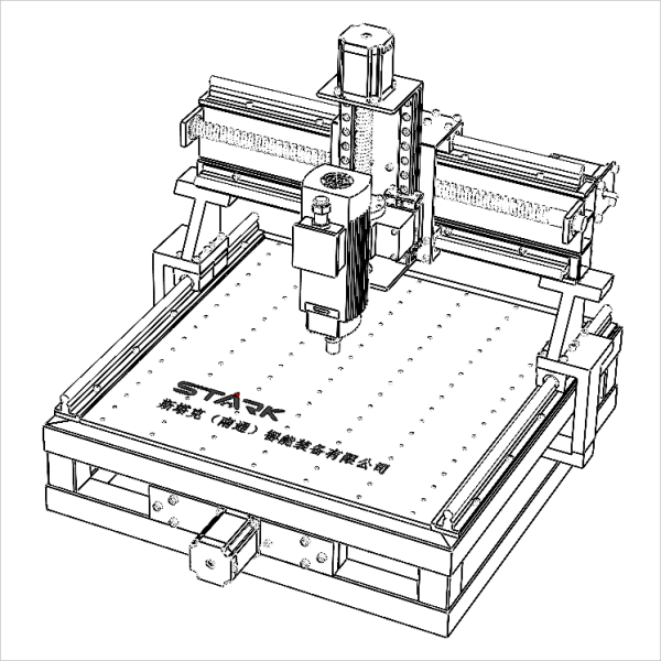 STK0417101711實驗室小型數(shù)控三軸加工平臺